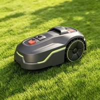 Tondeuse à gazon robotisée électrique avec commande par application, moteur sans balais et résistance à l'eau IPX5 pour l'entretien des pelouses de jardin à domicile
