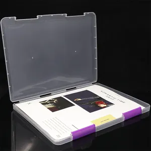 Customized PP A4 Paper Filing Product Super Clear Color clamp Plastic File Folder Standard Stationery Case Holder