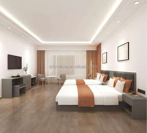 Venta Directa de Fábrica, Juego Completo de Muebles de Dormitorio de Hotel de Diseño Moderno, Armario de Madera Minimalista Moderno con Escritorio - Product Image 2