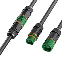 Connecteur M25 à connexion rapide Push-Pull 3+6 broches pour éclairage de plantes, étanche, prise aviation carte-carte, modèle 60-100313-01 PCPA