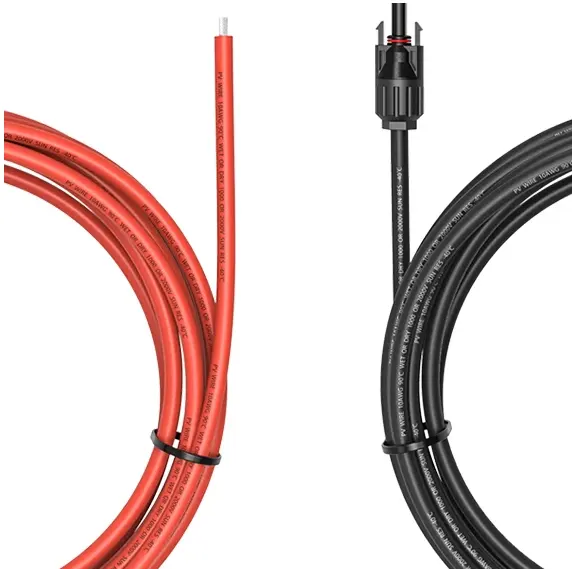 Удлинительный кабель для солнечной панели MC 4, 20 футов, 10 AWG, наборы проводов 20 футов, красный + 20 футов, черный pv, кабель для солнечной панели