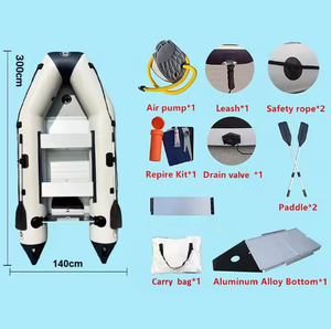 <span class=keywords><strong>Gommone</strong></span> Termosaldato SOLAR MARINE 3 Metri (9.8 ft) ad Alta Velocità, <span class=keywords><strong>per</strong></span> Pesca all'Aperto, Soccorso e Canottaggio, con Accessori Inclusi - Product Image 5