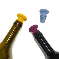 Tapones de Vino Reutilizables de Silicona de Grado Alimenticio con Forma de Animal de Dibujos Animados, Mezcla de Colores, con Logotipo Personalizado al por Mayor, CE/EN71/CPSIA/AU