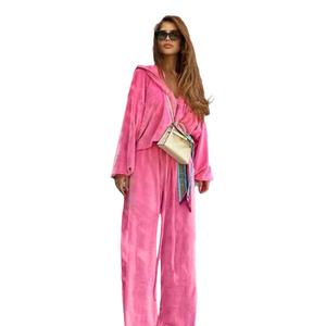 <span class=keywords><strong>Traje</strong></span> Casual <span class=keywords><strong>para</strong></span> Mujer de 25 Años, Estilo Otoño, con Cordón Dorado, Cierre de Cremallera, Holgado, Liso, con Lazo, <span class=keywords><strong>para</strong></span> AliExpress 23116 - Product Image 5