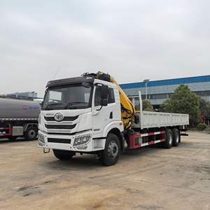 Экспортный кран-манипулятор FAW 6x4, грузоподъемность 8 тонн, для тяжелых условий эксплуатации, с гидравлической складной стрелой, двигателем Weichai, коробкой передач и подшипниками. - Product Image 1