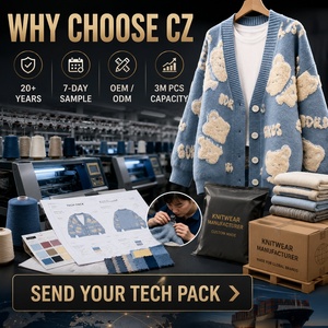 <span class=keywords><strong>Cardigan</strong></span> a maniche lunghe da <span class=keywords><strong>donna</strong></span> con stampa Jacquard orso | Maglione lavorato a maglia <span class=keywords><strong>invernale</strong></span> con bottoni | Abbigliamento Casual personalizzato all'ingrosso - Product Image 6