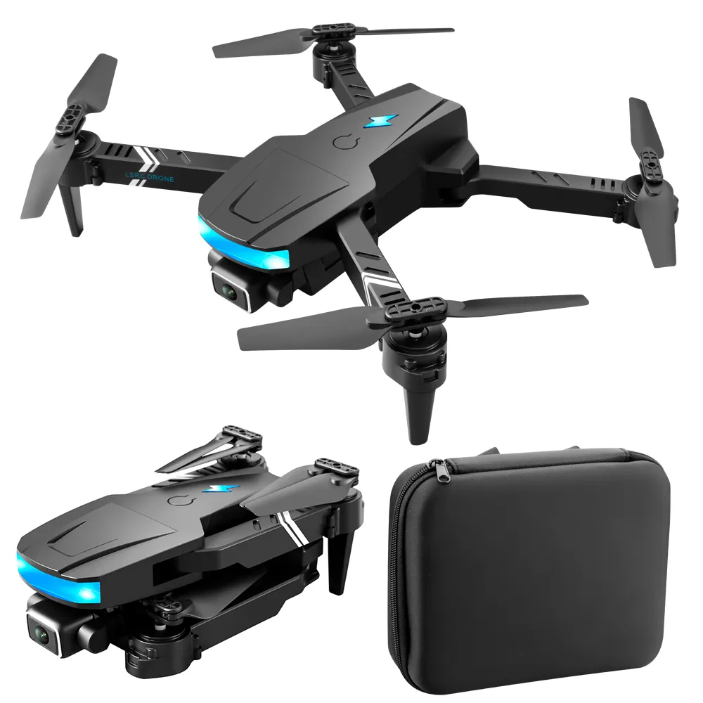 2021 Wholesale Mini Drones with 4K HD camera dual lens drone-avec-cam pocket drone with LED light WIFI RC Plane Toys