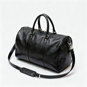 الشركة المصنعة الأصلية تصنيع المعدات الأصلية الحرفية الفاخرة وعرة الرجال جلد البقر الحقيقي السفر واق من المطر ليلة واحدة عطلة نهاية الأسبوع - Product Image 1