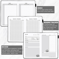 A5 cuir couverture rigide critiques de livres et lecture Tracker Journal lecture Journal livre Journal pour les amateurs de livres et les lecteurs