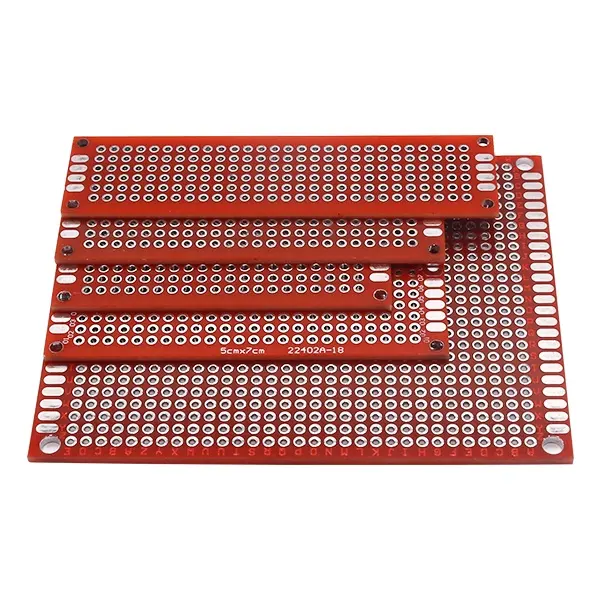 Двухсторонний Прототип PCB diy универсальная печатная плата 3x7 см 2 красный
