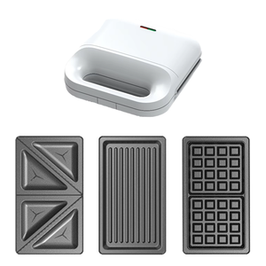 <span class=keywords><strong>Sandwichera</strong></span> Antiadherente de 2 Rebanadas para Uso Doméstico, con Placa para Gofres Opcional, 750W, Doble Cara, con Soporte para Hornear - Product Image 2