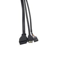 Panel frontal USB para ordenador, USB 3,0, USB 3,1, placa de circuito PCB, placa de E/S de Audio, Cable de extensión, Cable de conexión de placa base