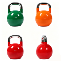 Kettlebell de compétition tout acier, acier peint or mat, équipement d'entraînement physique pour hommes et femmes