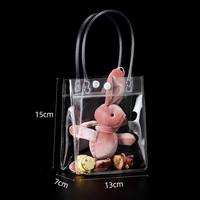 Sac promotionnel en PVC transparent avec logo imprimé sur mesure, sac fourre-tout en plastique transparent pour événements de marque, cadeaux promotionnels, vente en gros