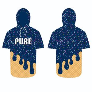 Maglia da Baseball a manica corta da uomo pura sublimata con Logo personalizzato numero squadra di Baseball Softball a maniche corte camicie uniformi con cappuccio - Product Image 5