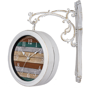 Chất lượng cao nhựa thời trang phổ biến pháp phong cách <span class=keywords><strong>double</strong></span> sided Đồng hồ treo tường - Product Image 4