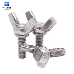 Alta qualidade M4-M10 304 Aço Inoxidável/Galvanizado Asa Parafusos Aço Carbono Borboleta Mão Parafuso Torção Parafuso Polegada Métrica - Product Image 4