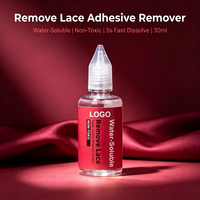 IRUIBEAUTY Dissolvant de colle pour perruques en dentelle, liquide hydrosoluble, non toxique, biologique, à action rapide, sans danger pour la peau, pour perruques en dentelle, closures et toupets