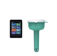 Moniteur de piscine WiFi multiparamètres 8 en 1, flottant, étanche, pH, ORP, TDS, EC, sel, SG, chlore, température, application Tuya