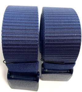 Ceinture en nylon de couleur bleue chinoise de 3.8cm à bas <span class=keywords><strong>prix</strong></span> et en grande quantité avec boucle en plastique bleu - Product Image 5