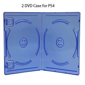 Boîte de rangement pour <span class=keywords><strong>CD</strong></span> pour PS5 PS4, boîte transparente en PP bleue, support de jeu DVD, organisateur, étui de transport pour <span class=keywords><strong>Sony</strong></span> PS4 PS5 <span class=keywords><strong>CD</strong></span> DVD - Product Image 2