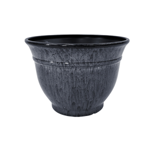 Pot Bunga <span class=keywords><strong>Resin</strong></span> Motif Kayu Ungu Vintage Kaliber Besar untuk Dekorasi Rumah Retro, Cocok untuk Taman Dalam dan Luar Ruangan - Product Image 2