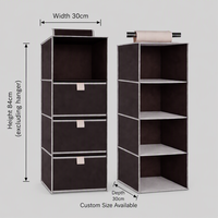 Armoire de rangement à 4 étagères sans tiroirs, unité d'organisation pour la maison, le bureau, la chambre, vente en gros, OEM, ODM disponibles
