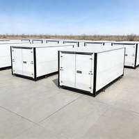 GoBox 16f Conteneur de stockage pliable préfabriqué portable en acier pour site, unité de stockage autonome, installation de stockage personnel