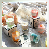 1 paquet de boîtes à bougies parfumées élégantes personnalisées, boîtes à bougies parfumées rectangulaires en carton blanc pour boutique