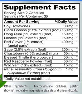 Capsules pour <span class=keywords><strong>la</strong></span> <span class=keywords><strong>ménopause</strong></span> pour femmes adultes - Suppléments <span class=keywords><strong>de</strong></span> cohosh noir et <span class=keywords><strong>de</strong></span> dong quai pour soulager les bouffées <span class=keywords><strong>de</strong></span> chaleur, les sueurs nocturnes et les changements d'humeur - Product Image 5