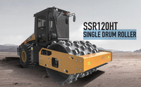 Nouvelle machine de construction routière, compacteur vibrant SSR120HT de 12 tonnes, pour des travaux routiers et de construction fiables