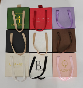 Wholesale Custom Logo Square Luxurious Drawer Jewelry Box with Ribbon Handle Rigid Cardboard Satin Lined Gift Packaging Box - Product Image 6