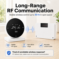 Controlador Central Inalámbrico/Alámbrico de 5/8 Zonas para Calefacción por Suelo Radiante, Termostato para Sistema Hidrónico