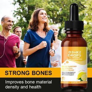 High Quality <b>Vitamin</b> D3 K2 <b>Liquid</b> Drops Oral Oil Support for Bones and Energy Levels Natural Herbal Supplement - Product Image 6