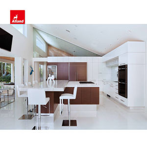 Alland pabrik penjualan langsung Pantry tinggi warna putih Lacquer penyimpanan perabotan lemari dapur untuk dapur - Product Image 1