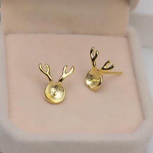 ต่างหูเงินแท้ S925 รูปผีเสื้อ ดีไซน์ไม่สมมาตร สำหรับทำต่างหูมุก DIY สำหรับผู้หญิง ต่างหูแฟชั่นแบบกึ่งสำเร็จรูป - Product Image 3