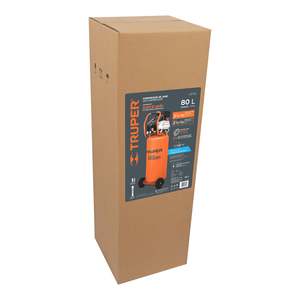 Truper COMP-80LV compressore a vite stazionario 80 L 3-1/2 HP (potenza massima) 127V lubrificato 7.5 KW - Product Image 1