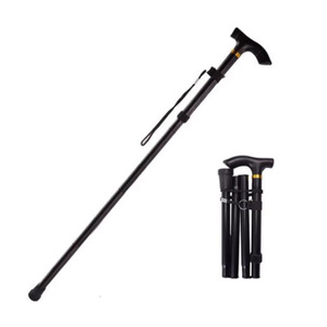 Bastón Plegable Ajustable de Aleación de Aluminio con Mango en T y Punta de Goma, Bastón de Senderismo Portátil para Viajes de Personas Mayores - Product Image 3