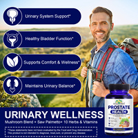 SOLOTREE Marque Privée Sans Gluten Soutien Santé des Voies Urinaires Équilibre de la Vessie Santé de la Prostate Capsules Complémentaires pour Hommes