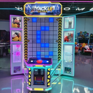 Máquina de juego de entretenimiento para interiores que funciona con monedas, bloque de apilamiento de <span class=keywords><strong>suerte</strong></span> y acción para regalos y loterías - Product Image 1