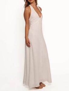 Boho ชุดเดรสสั้นมีระบายสำหรับผู้หญิงชุดเดรสผ้าลินินมี<span class=keywords><strong>สาย</strong></span>คล้องคอแขนกุดลำลองหรูหราสำหรับวันหยุดพักผ่อน - Product Image 6