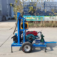 Mini-foreuse hydraulique électrique portable, petite machine de forage mobile pour l'approvisionnement en eau domestique et agricole
