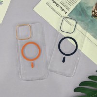Funda de Teléfono Magnética Inalámbrica Antichoque Transparente de PC a Precio de Fábrica para 16 15 14 13 12 11 Pro Max
