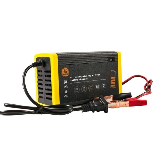 Factory Direct Supply 12V 3A 6A 10A Motorcycle Car Battery Charger Electric Single Lead-Acid EU UK US Standard