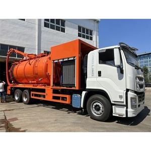 ISUZU GIGA 6X4 18 Tons Septic Sewer Jetting Vacuum Truck 10tons Right Hand Drive Vacuum Pumper Tanker Septic tank Truck - Product Image 5