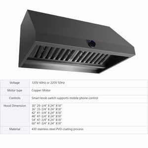 Campana Extractora de Cocina con Interruptor Inteligente que Controla la Cantidad de Humo que se Extrajo y se Puede Personalizar a sus Necesidades, Campana Extractora con Ventilación - Product Image 2