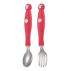 Personalización al por mayor de cuchara de bebé de acero inoxidable disponible en raspado de puré de fruta herramientas auxiliares cuchara que se puede doblar - Product Image 6