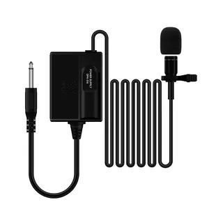 वॉयस एम्पलीफायर पोर्टेबल माइक के लिए 6.5 एमएम वायर्ड माइक्रोफोन हेडसेट स्टूडियो कॉन्फ्रेंस गाइड स्पीच स्पीकर स्टैंड माइक्रोफोन