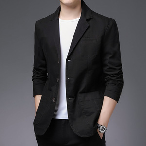 Herenkostuum van katoen, éénknoops, voorjaar/herfst, modieus, ademend, zakelijk casual <span class=keywords><strong>blazer</strong></span> - Product Image 5
