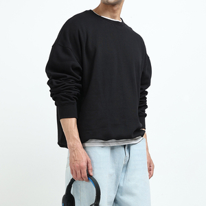 เสื้อสเวตเชิ้ตคอกลมทรงโอเวอร์ไซส์สำหรับผู้ชาย สวมใส่สบาย แฟชั่นลำลอง สีสันตามสั่ง ขายส่ง ผลิตจากผ้าฝ้าย 100% ระบายอากาศได้ดี เป็นมิตรต่อสิ่งแวดล้อม - Product Image 5